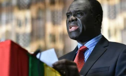 Le dirigeant par interim du Burkina Michel Kafando le 23 septembre 2015 à Ouagadougou