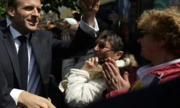 Emmanuel Macron au sommet européen à Sibiu dans le centre de la Roumanie, le 9 mai 2019
