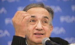 Sergio Marchionne, président de Fiat Chrysler, le 9 janvier 2017 à Detroit, dans l'Etat du Michigan, au nord-est des Etats-Unis