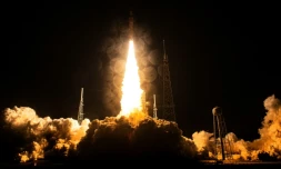 Lancement de la fusée de la mission Artemis 1 au Centre spatial Kennedy à Cap Canaveral en Floride, le 16 novembre 2022