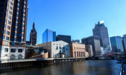 Vue de Milwaukee, dans le Wisconsin, le 7 janvier 2020