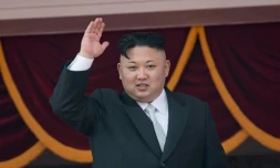 Le dirigeant nord-coréen Kim Jong-Un, le 15 avril 2017 à Pyongyang
