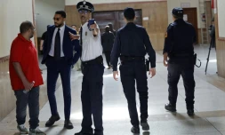 Des membres des forces de sécurité à la Cour d'appel de Casablanca pendant le procès de l'"Escobar du Sahara", le 25 juin 2026