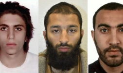 Combo de photos diffusées par la police londonienne le 6 juin 2017 montrant de G à D, Youssef Zaghba, Khuram Shazad Butt et Rachid Redouane, les trois suspects de l'attentat de Londres