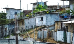 Le bidonville la "Cité de Dieu", en périphérie de Guayaquil, le 26 juillet 2022  en Equateur