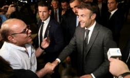 Emmanuel Macron rencontre des habitants d'Ajaccio en Corse, le 27 septembre 2023