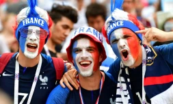 Supporters de l'équipe de France, le 30 juin 2018, à Kazan