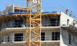 Immeuble en construction  le 17 août 2015 à Montpellier