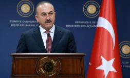 Le ministre turc des Affaires étrangÚres Mevlut Cavusoglu lors d'une conférence de presse, le 12 août 2016 à Ankara