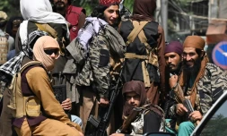 Des talibans en patrouille dans une rue de Kaboul, le 2 septembre 2021