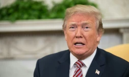 Le président américain Donald Trump le 10 avril 2018 à la Maison Blanche