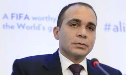 Le candidat à la présidence de la Fifa, Prince ali, le 11 février 2016 à GenÚve
