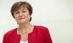 La directrice générale du Fonds monétaire international (FMI) Kristalina Georgieva à Washington, le 25 septembre 2019