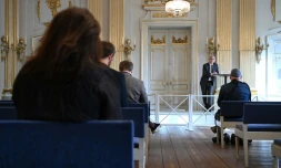 L'académie suédoise des prix Nobel à Stockholm, le 7 octobre 2021