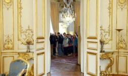 A l'hÎtel Matignon à Paris, lors des journées du patrimoine, le 19 septembre 2015