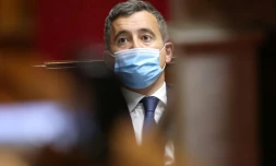 Le ministre de l'Intérieur Gérald Darmanin le 18 mai 2021 à l'Assemblée nationale à Paris
