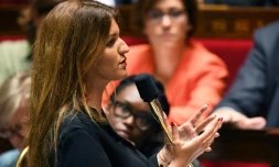 La secrétaire d'Etat à l'Egalité femmes-hommes MarlÚne Schiappa à l'Assemblée nationale, le 10 septembre 2019 à Paris