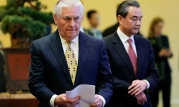 Le secrétaire d'Etat américain Rex Tillerson à Pékin, le 18 mars 2017
