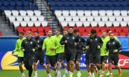 L'équipe d'Allemagne à l'entraînement au Parc des Princes, le 20 juin 2016