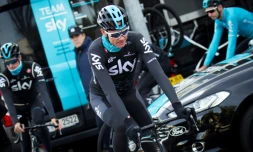 Le Britannique Chris Froome lors d'un entraînement le 14 décembre 2017 sur l'île de Majorque