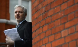 Julian Assange à l'ambassade de l'Equateur de Londres, le 5 février 2016
