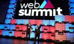 Le fondateur du Web Summit Paddy Cosgrave lors de l'édition 2017 à Lisbonne le 9 novembre 2017