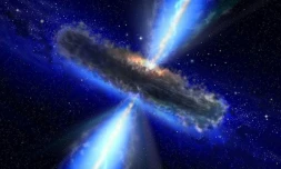 Vue d'artiste d'un quasar, réalisée le 13 mars 2012