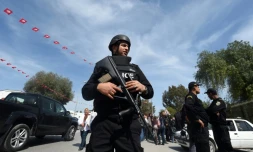 Des forces de sécurité tunisiennes, le 19 mars 2015 à Tunis