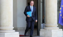 Le Premier ministre Jean Castex sur le perron de l'Elysée, le 7 juillet 2020