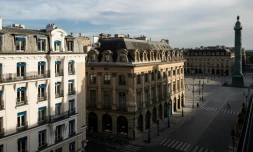 La place Vendôme à Paris le 20 avril 2020, déserte