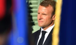 Le président Emmanuel Macron à Bormes-les-Mimosas, le 17 août 2018