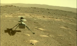 L'hélicoptÚre de la Nasa Ingenuity sur Mars, le 6 avril 2021