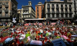 Hommages aux victimes des attentats à Barcelone et Cambrils le 22 août 2017