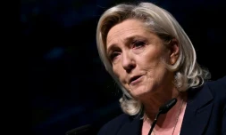 Marine Le Pen, présidente du groupe parlementaire du RN, le 16 janvier 2026 à Marseille