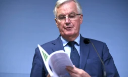 Le négociateur européen pour l'UE sur le Brexit Michel Barnier à Helsinki en Finlande le 7 novembre 2018