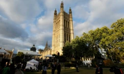 La tour Victoria à Londres, où sont conservés tous les documents depuis 500 ans ayant trait au Parlement britannique