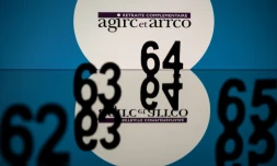 Logo de l'Agirc Arrco, le 6 janvier 2023 Ă Toulouse