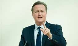 Le Premier ministre britannique David Cameron, le 9 mai 2016 Ă  Londres