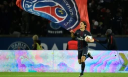 L'attaquant du PSG Edinson Cavani, auteur d'un doublé contre Nice, le 11 décembre 2016 au Parc des Princes