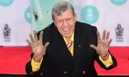 Jerry Lewis à Hollywood le 12 avril 2014