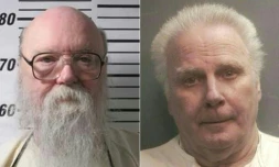 Montage photo créé le 21 avril 2022 d'Oscar Franklin Smith (à gauche, image fournie par les autorités pénitentiaires du Tennessee) et de Carl Wayne Buntion (photo fournie par les autorités du comté de Harris)