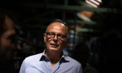 Le maire du Havre et candidat à l'élection présidentielle Edouard Philippe à Fesches-le-Châtel, dans l'est de la France, le 8 juillet 2026, dans le cadre de sa campagne présidentielle