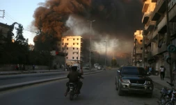 Tirs le 9 juillet 2016 sur Alep en Syrie