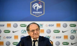 Le président de la Fédération Française de Football, Noël Le Graët au cours d'une conférence de presse à Istra, à l'ouest de Moscou le 14 juin 2018