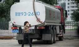 Un camion de carburant Ă Pyongyang, le 6 septembre 2017