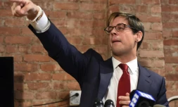 Conférence de presse de Milos Yiannopoulos , le 21 février 2017 à New York