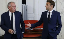 François Bayrou et Emmanuel Macron à l'Élysée à Paris, le 21 juin 2022