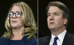 Le juge Brett Kavanaugh et son accusatrice, Christine Blasey Ford, qui devrait savoir cette semaine si son témoignage aura permis de barrer au magistrat la route vers la Cour suprême des Etats-Unis