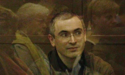 Mikhail Khodorkovski lors de son procès le 22 septembre 2005 à Moscou