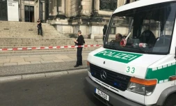 La police devant la cathedrale de Berlin, le 3 juin 2018 